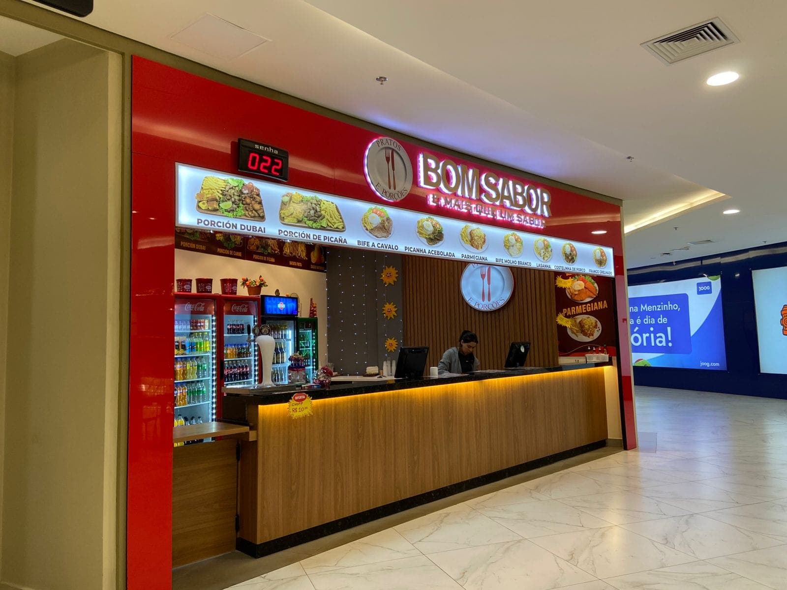 Loja Pratos e Porções Bom Sabor no Shopping Dubai