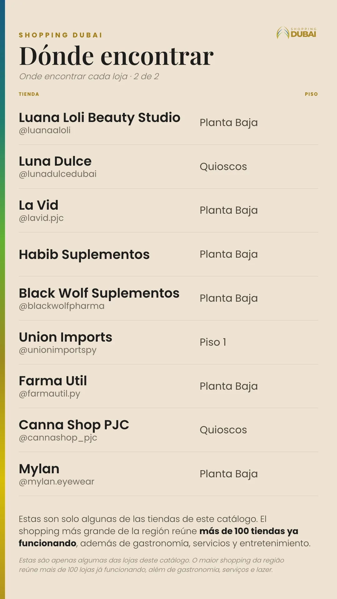 Catálogo de Ofertas · Shopping Day — Shopping Dubai — 32/33