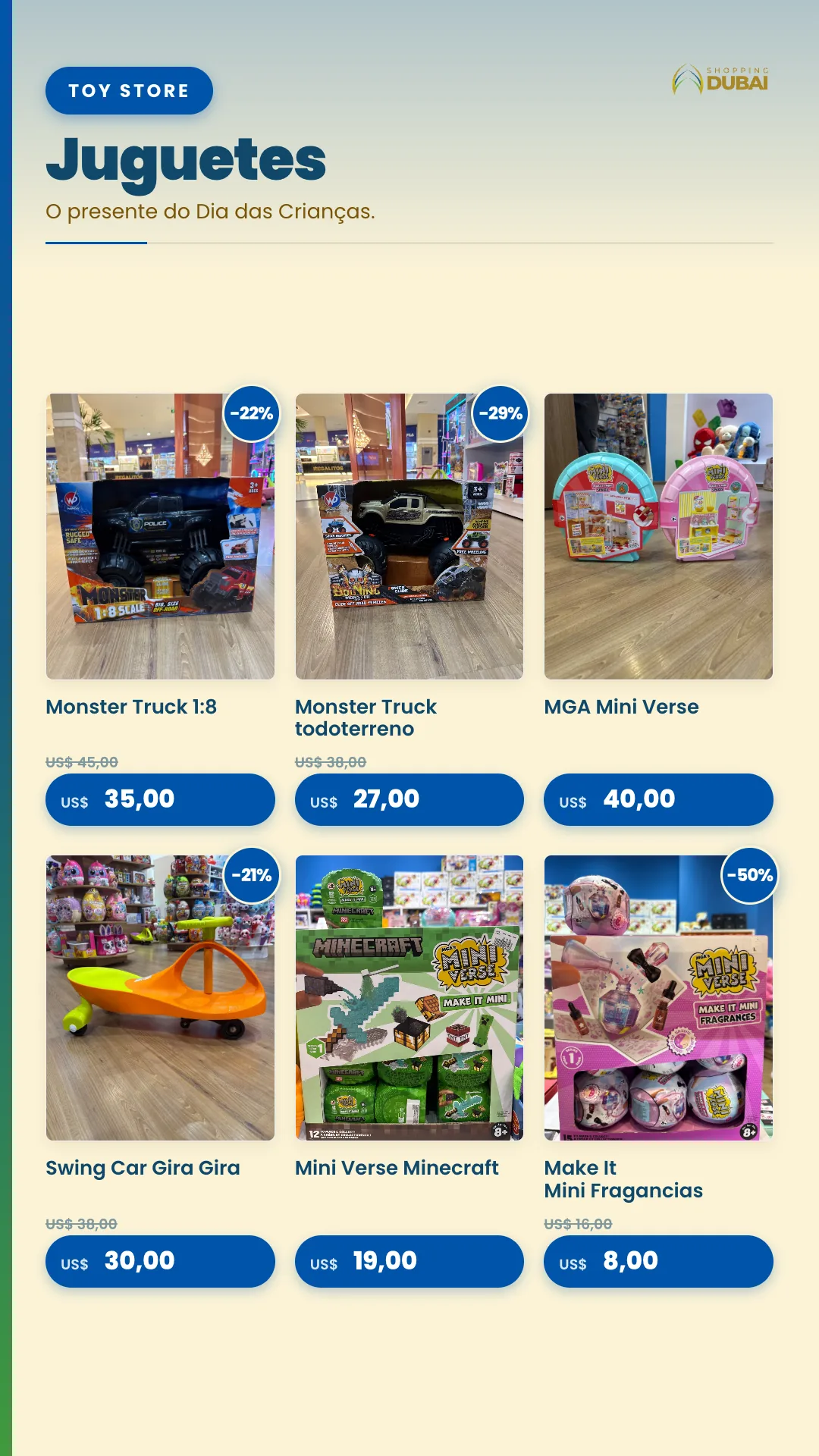 Catálogo de Ofertas · Dia das Crianças — Shopping Dubai — 2/13
