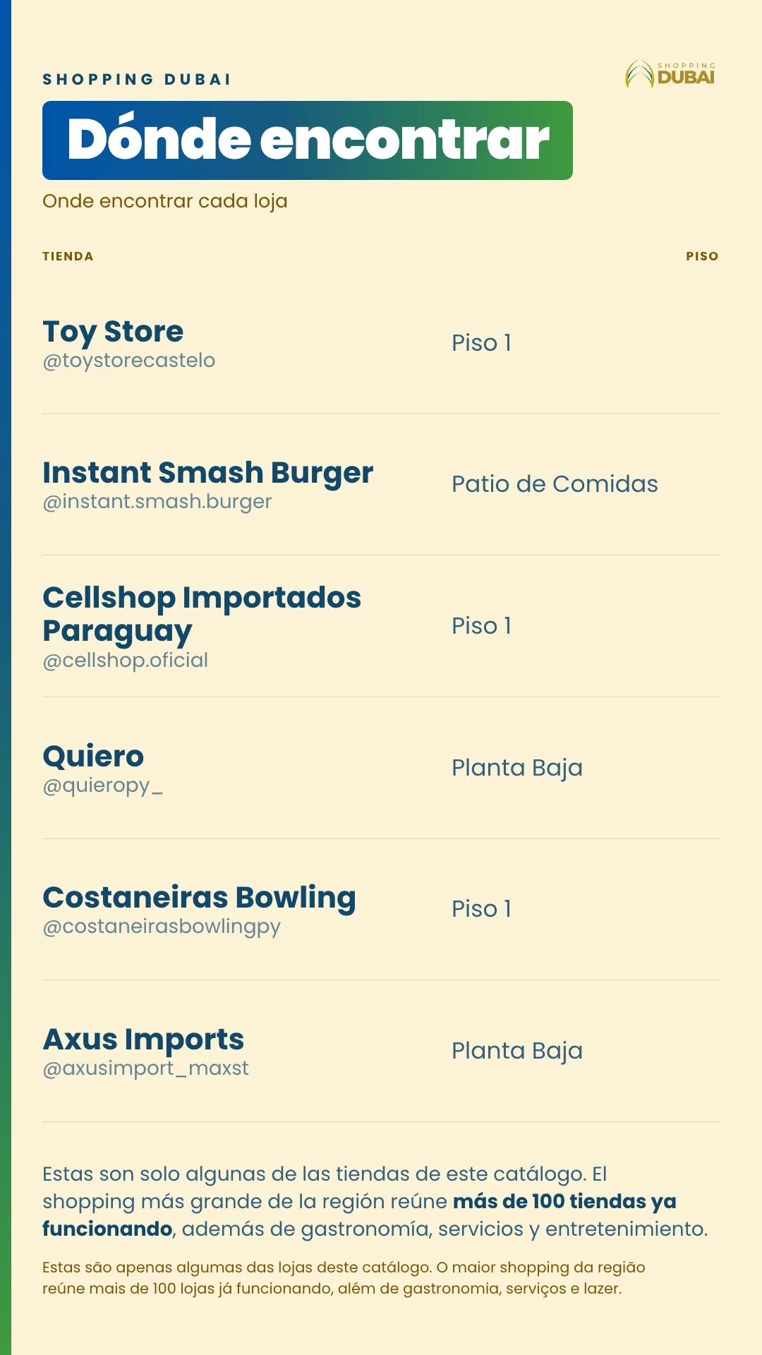 Catálogo de Ofertas · Dia das Crianças — Shopping Dubai — 12/13